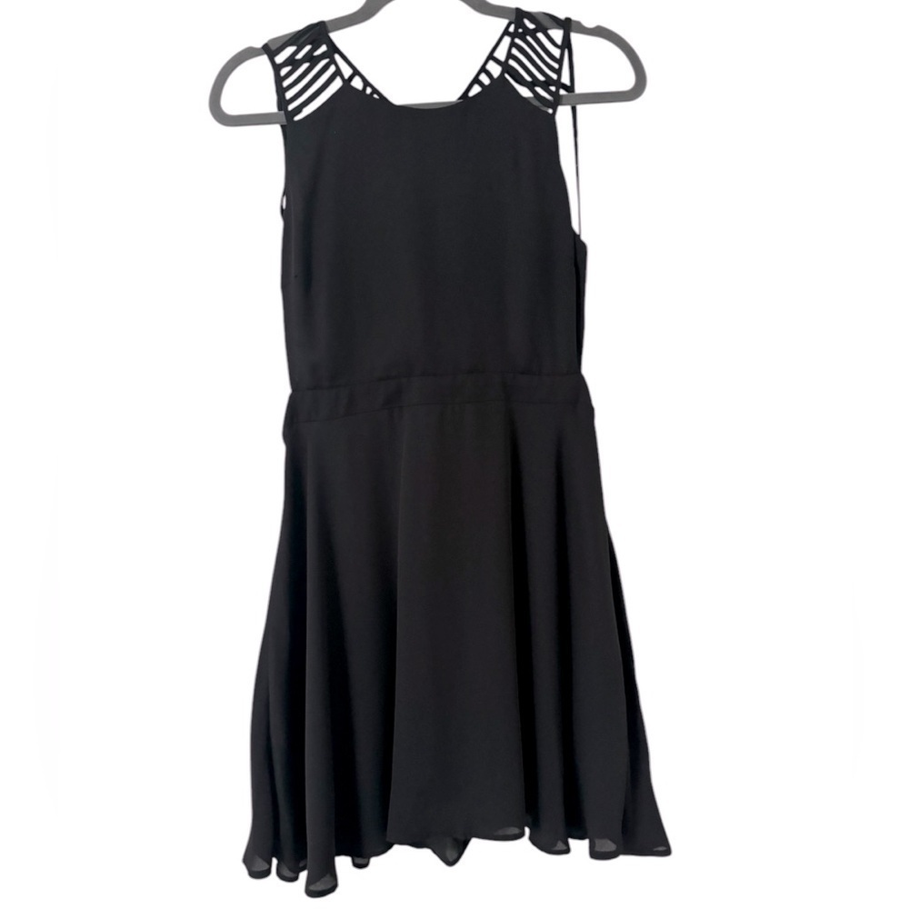 Cotton Candy open back little black dress